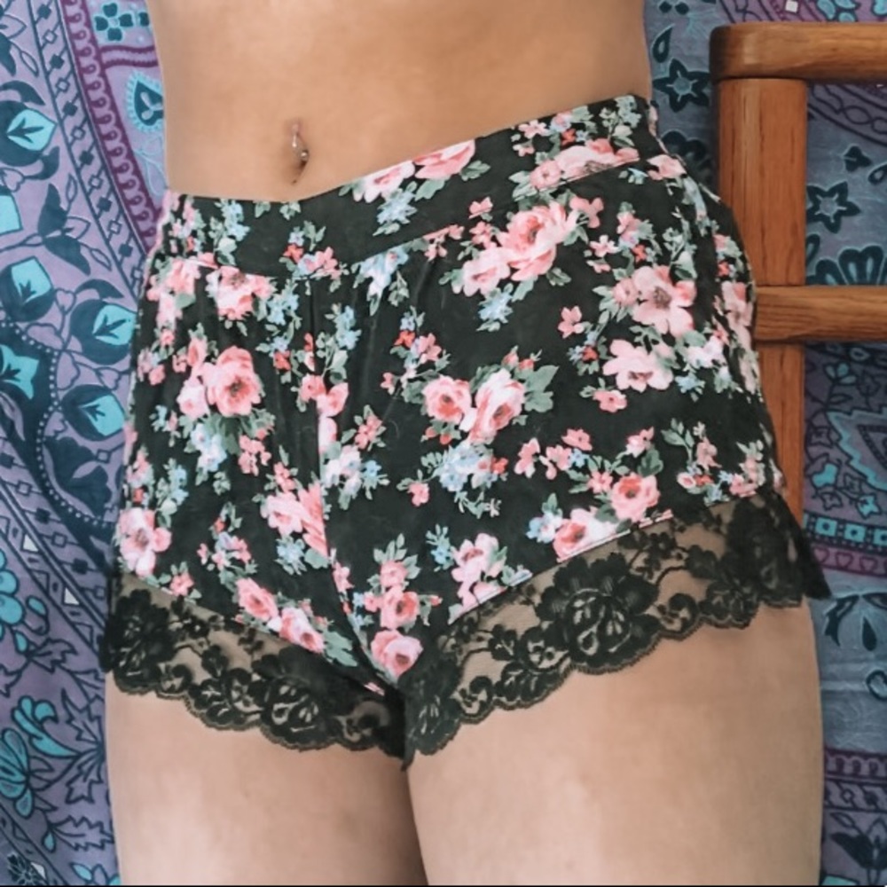 F21 Floral Shorts